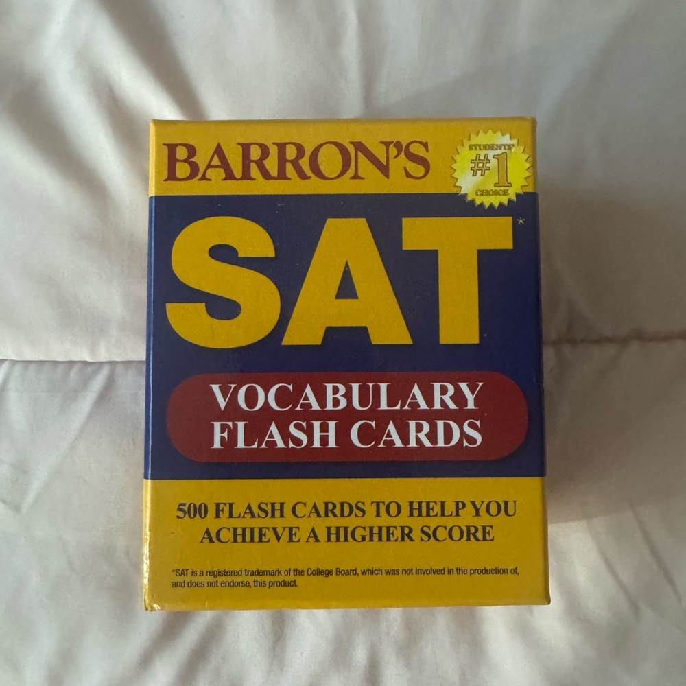 Barron's Yellow and Blue Card Game Set